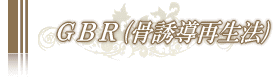 GBR(骨誘導再生法)